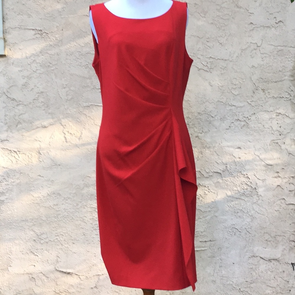Calvin Klein Sleeveless red dress